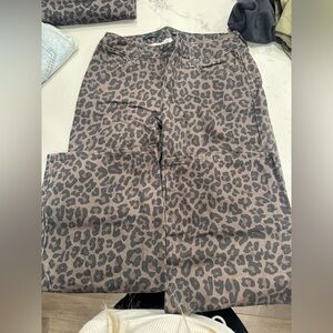 Wild Fable Leopard Print Straight Leg Jeans